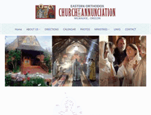 Tablet Screenshot of annunciationorthodoxchurch.org